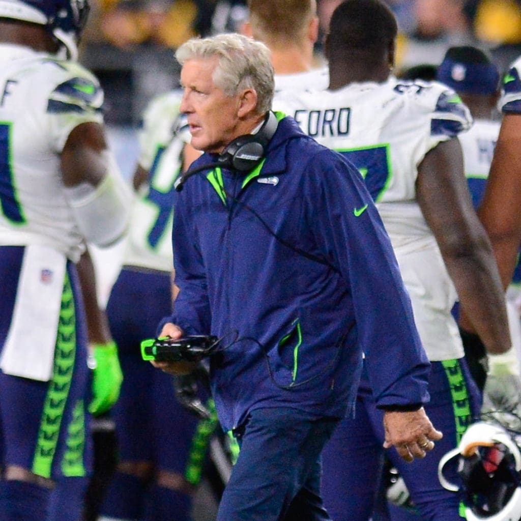 Seattle coach Pete Carroll