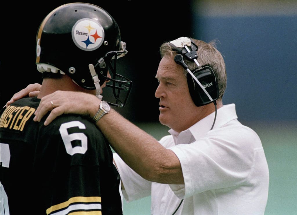 Steelers Chuck Noll Bobby Brister