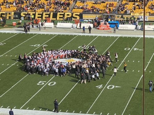 Steelers Browns Hamlin Prayer