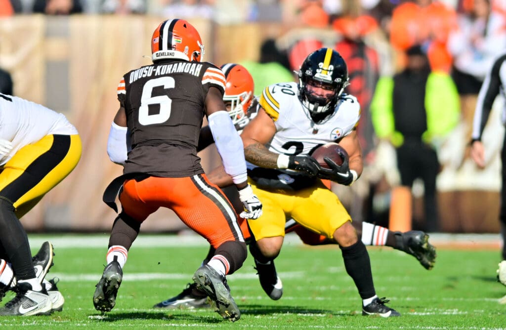 Pittsburgh Steelers Jaylen Warren Cleveland Browns