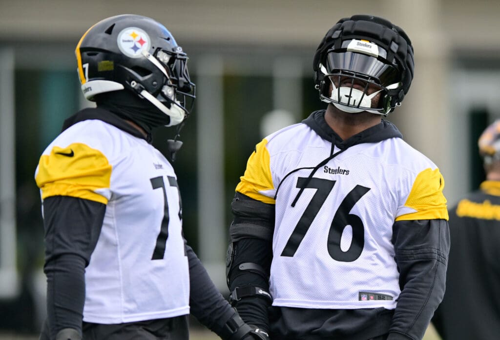 Pittsburgh Steelers OT Broderick Jones, Chuks Okorafor