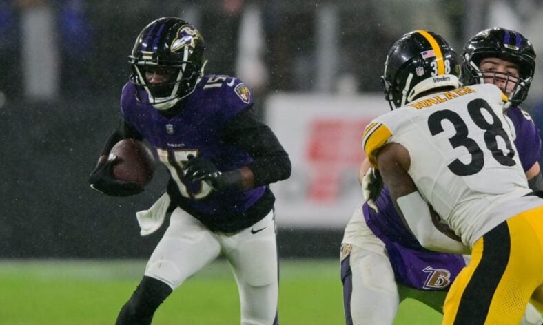 Pittsburgh Steelers Baltimore Ravens WR Nelson Agholor