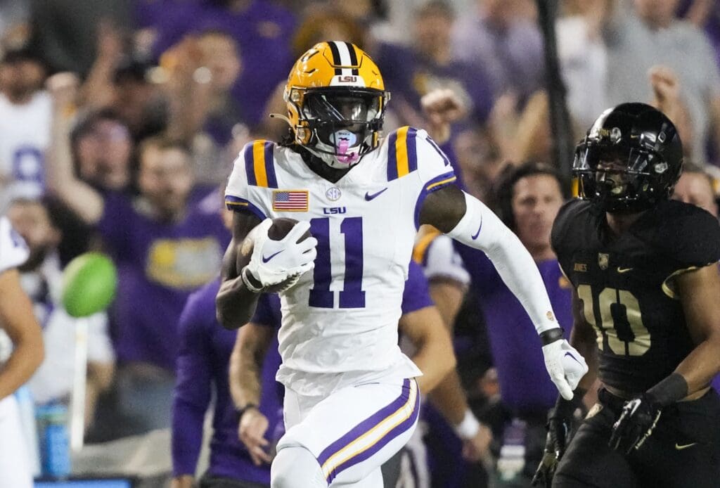 Pittsburgh Steelers 2024 NFL Draft Target LSU WR Brian Thomas Jr.