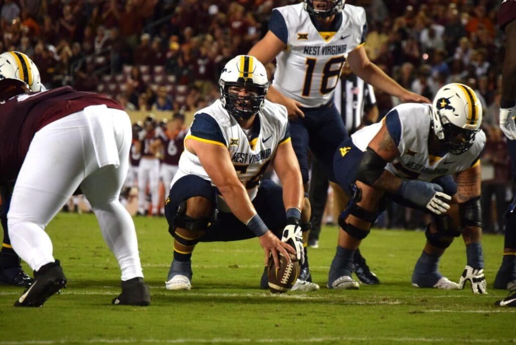 West Virginia Center Zach Frazier