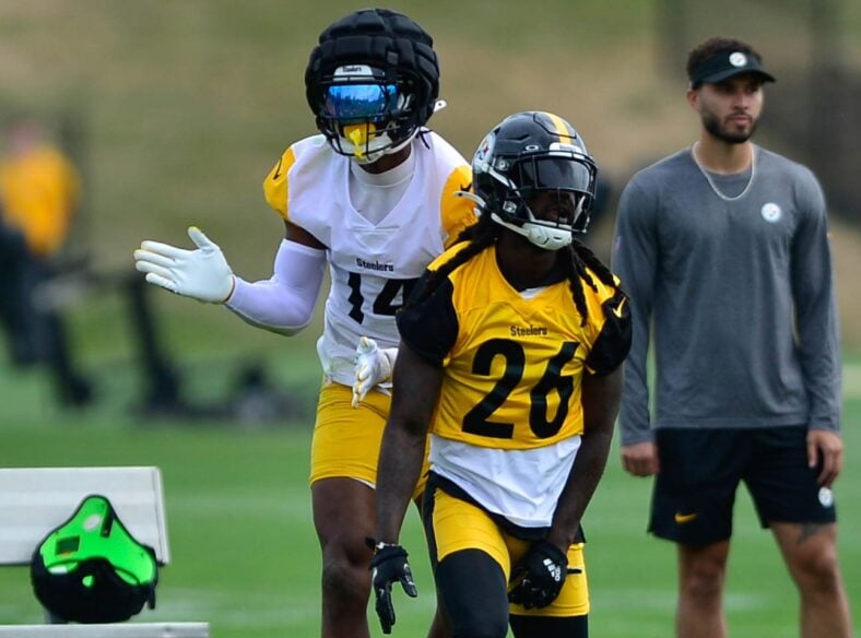 Pittsburgh Steelers Training Camp CB Donte Jackson WR George Pickens