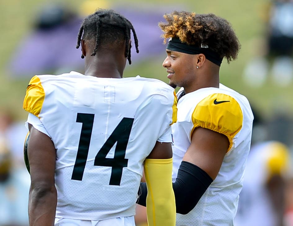 Pittsburgh Steelers WR George Pickens QB Justin Fields