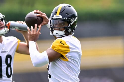 Pittsburgh Steelers quarterback Justin Fields