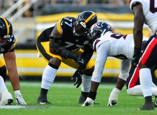 Steelers offensive tackle Broderick Jones