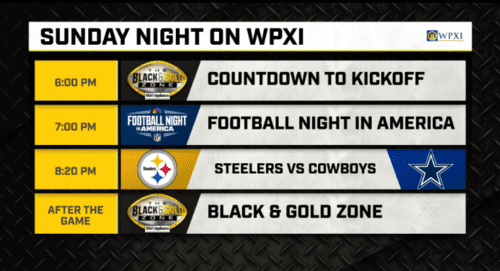 Steelers Cowboys Sunday Night Football WPXI