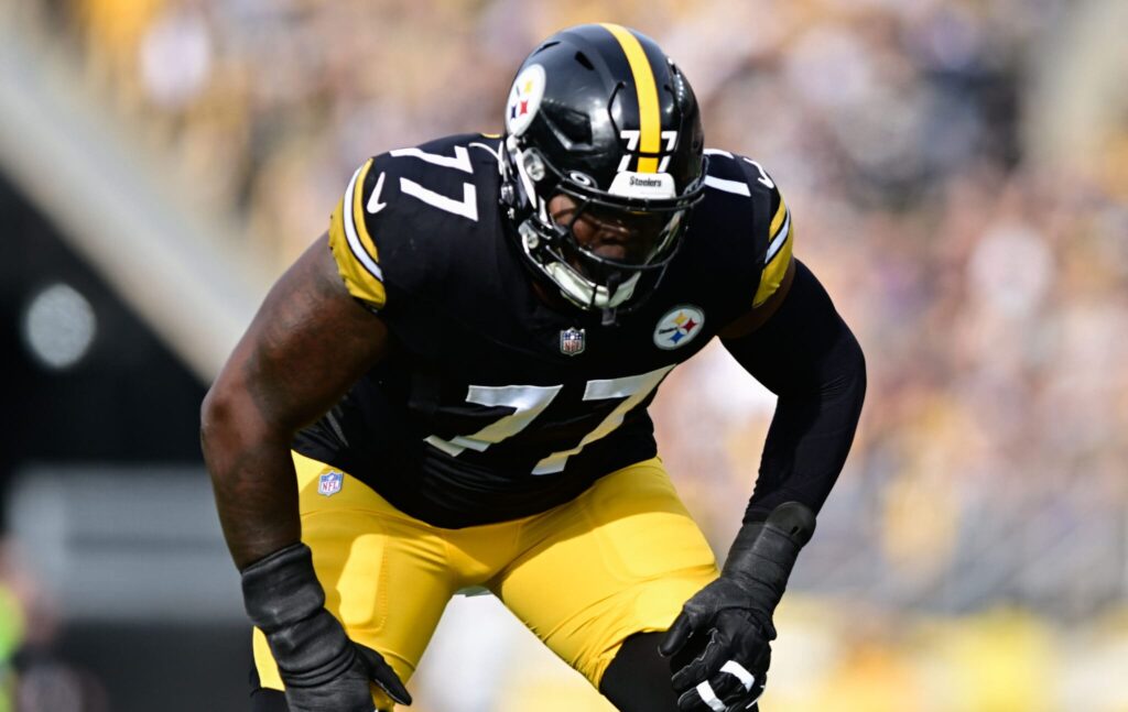 Steelers offensive tackle Broderick Jones