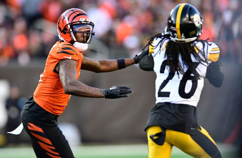 Pittsburgh Steelers CB Donte Jackson Cincinnati Bengals WR tee Higgins