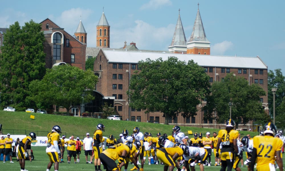 Steelers Pro Shop on X: When you get to Saint Vincent College today for  Back Together Saturday, don't forget to check out the Steelers Pro Shop  Tent at the #Steelers Experience! #SteelersCamp