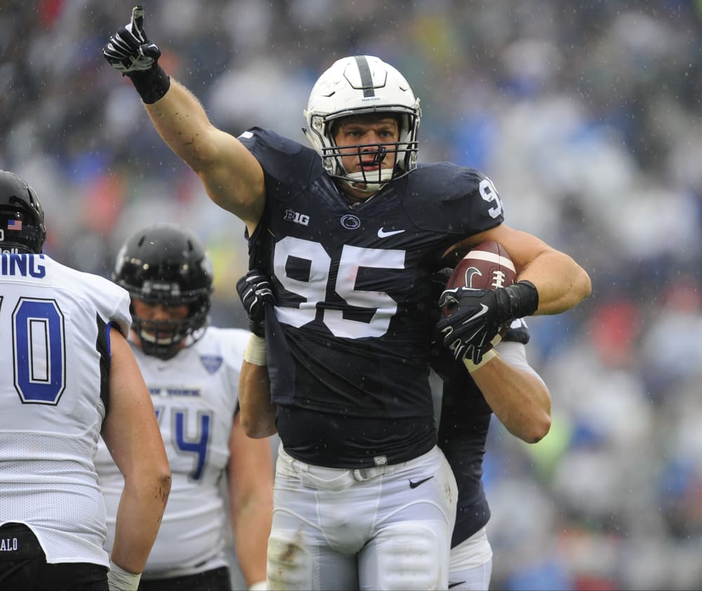 Former Nittany Lion Carl Nassib becomes first openly gay active NFL player