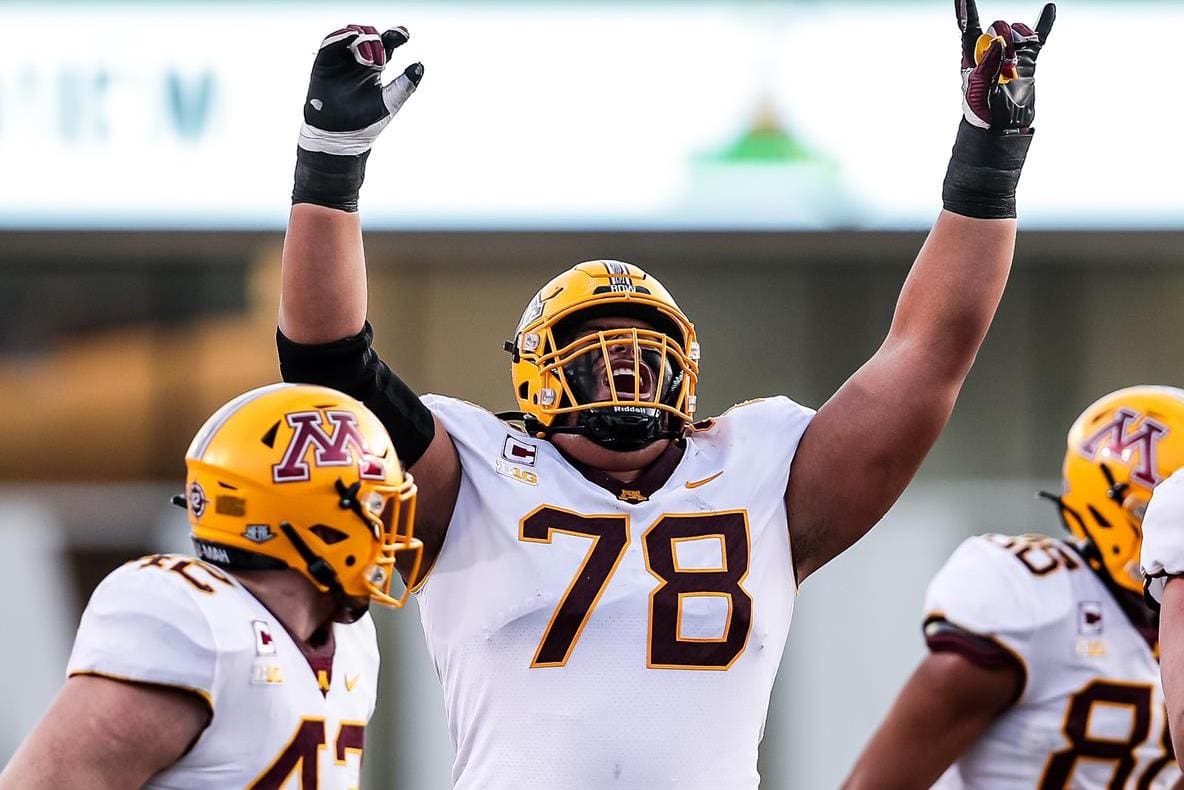 2022 NFL Draft Profile of Minnesota Gopher Daniel Faalele right tackle -  The Daily Gopher