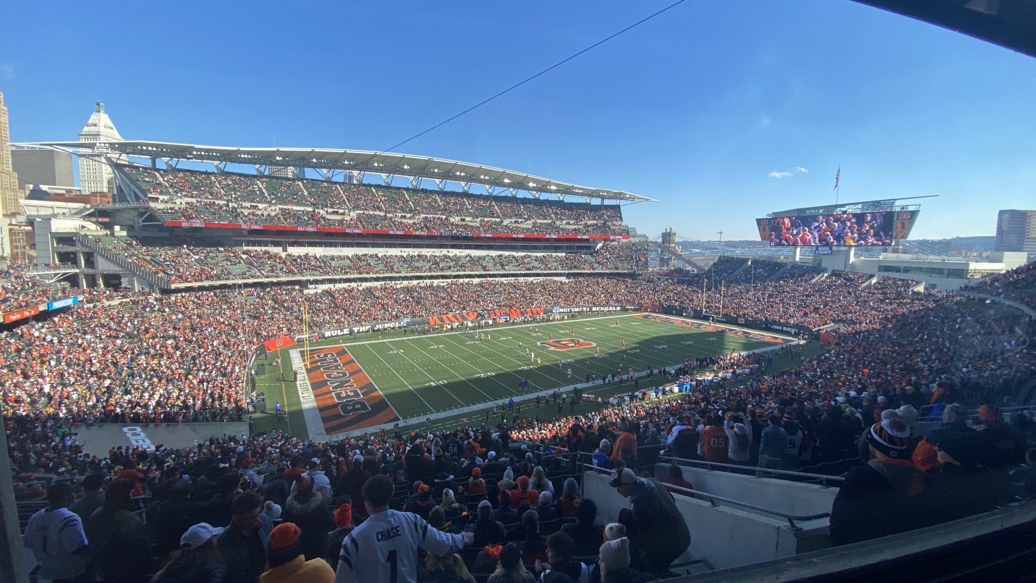 Paul Brown Stadium home of the Cincinnati Bengals football team in