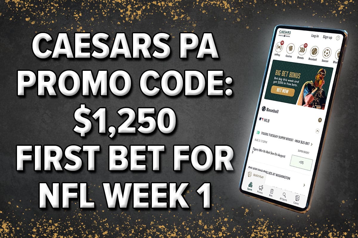 Caesars NFL promo: $1,250 bonus for NFL preseason odds