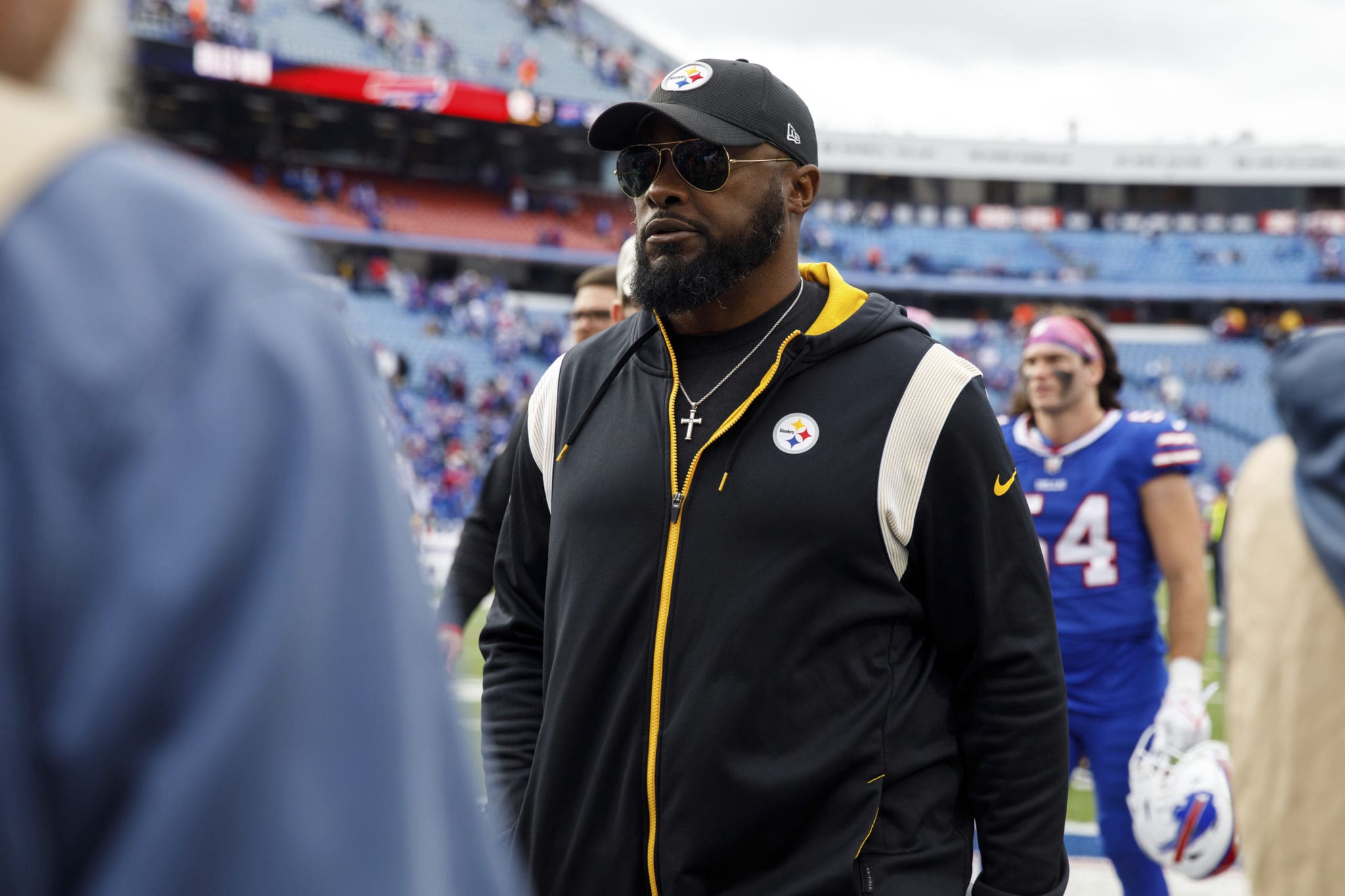 Mike Tomlin's Salute To Service Hoodie From Sunday On Display In Pro  Football Hall Of Fame - Steelers Depot