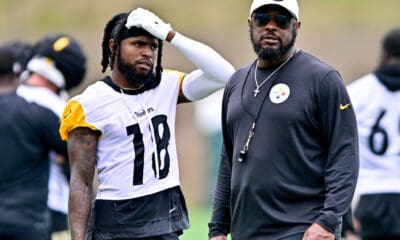 Pittsburgh Steelers WR Diontae Johnson HC Mike Tomlin