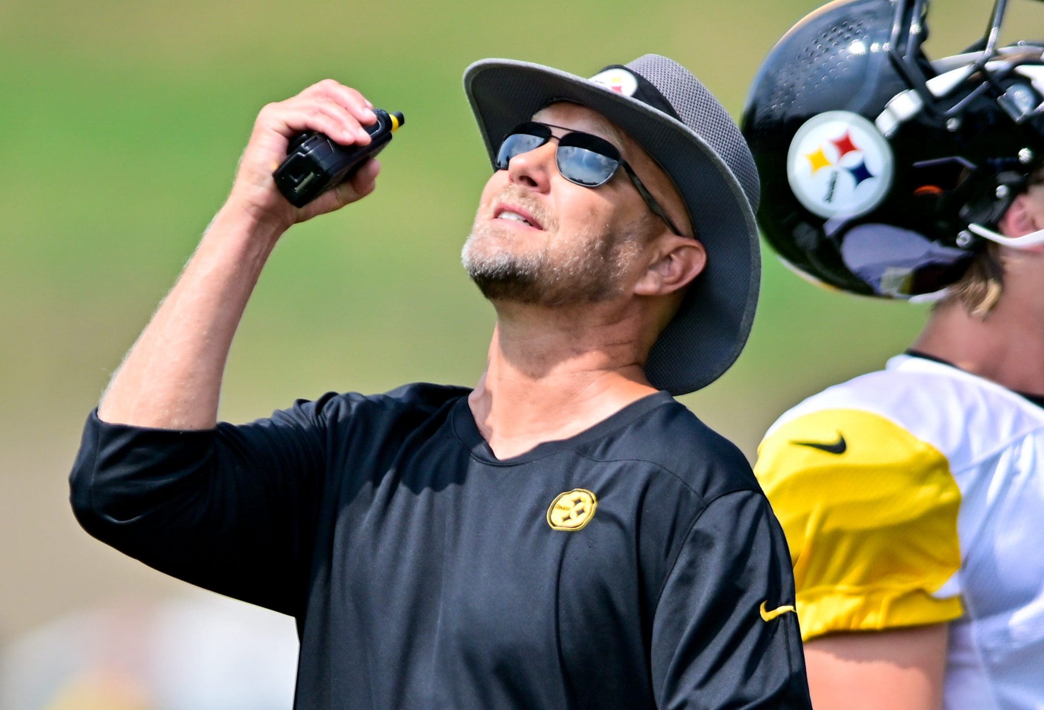 Pittsburgh Steelers offensive coordinator Matt Canada during an NFL  football practice, Saturday, July 24, 2021, in Pittsburgh. (AP Photo/Keith  Srakocic Stock Photo - Alamy